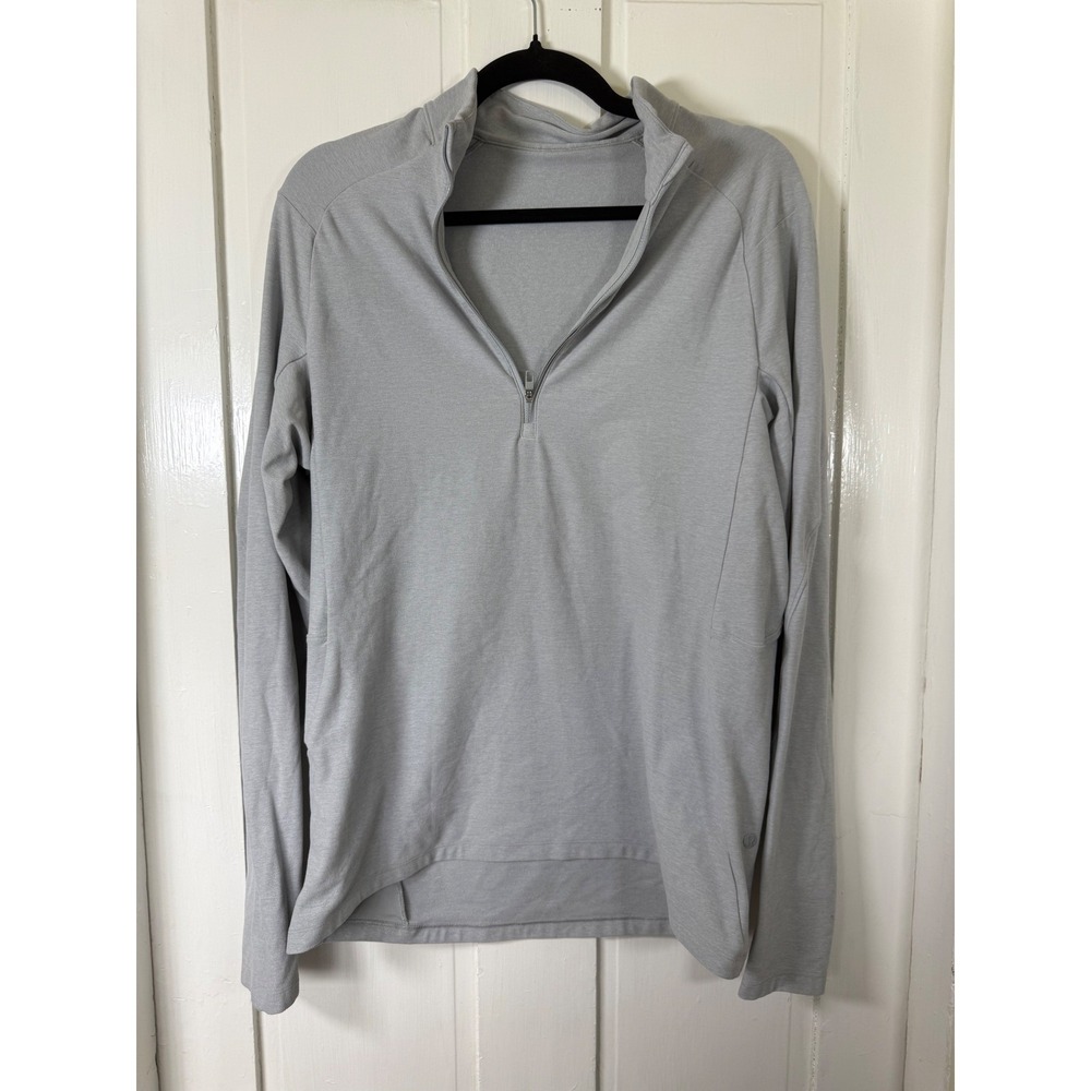 Lululemon Metal Vent Tech 1/2 Zip Mens Size M Grey Heather Pullover Long Sleeve
